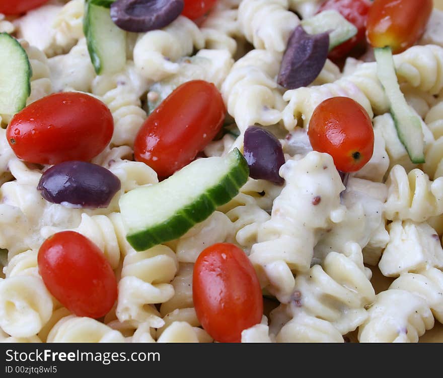 Pasta Salad Close Up