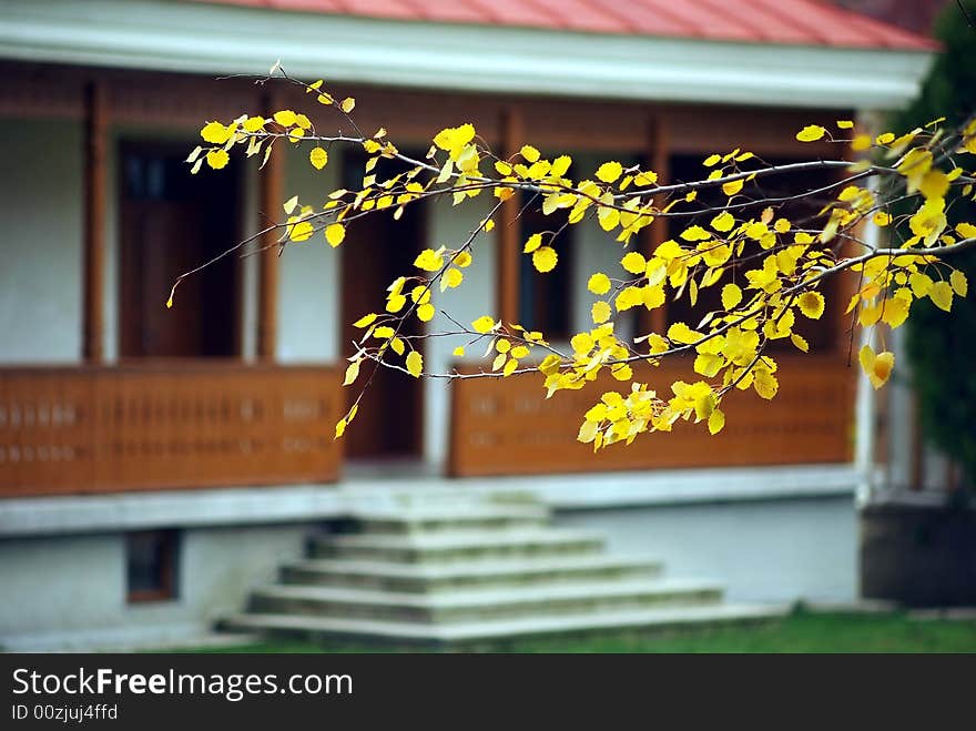 Near the Ciolanu monastery we can find in the autumn a lot of beautiful colors. This firts ray of light give an wonderful colors. Near the Ciolanu monastery we can find in the autumn a lot of beautiful colors. This firts ray of light give an wonderful colors.