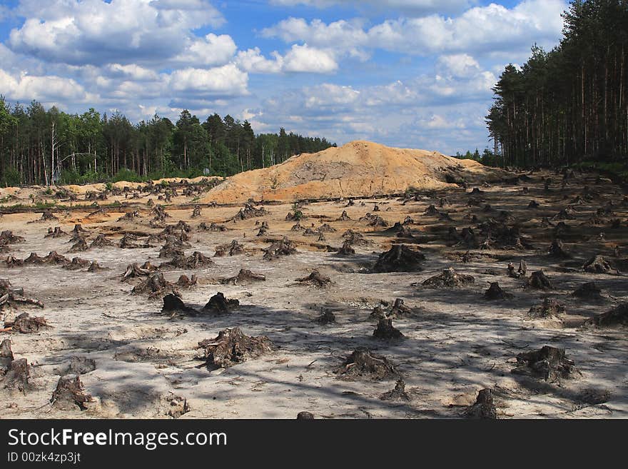 Road construction. Build in Poland