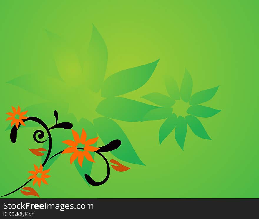 Abstract flower background illustration floral