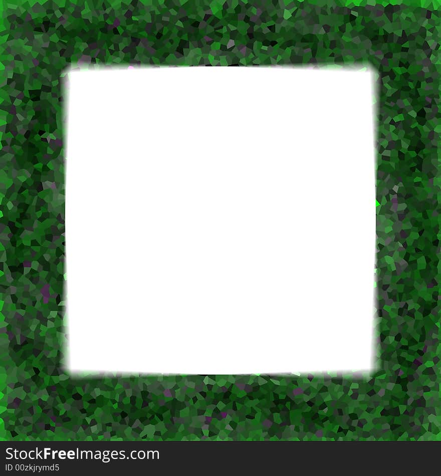 Green Crystal Frame