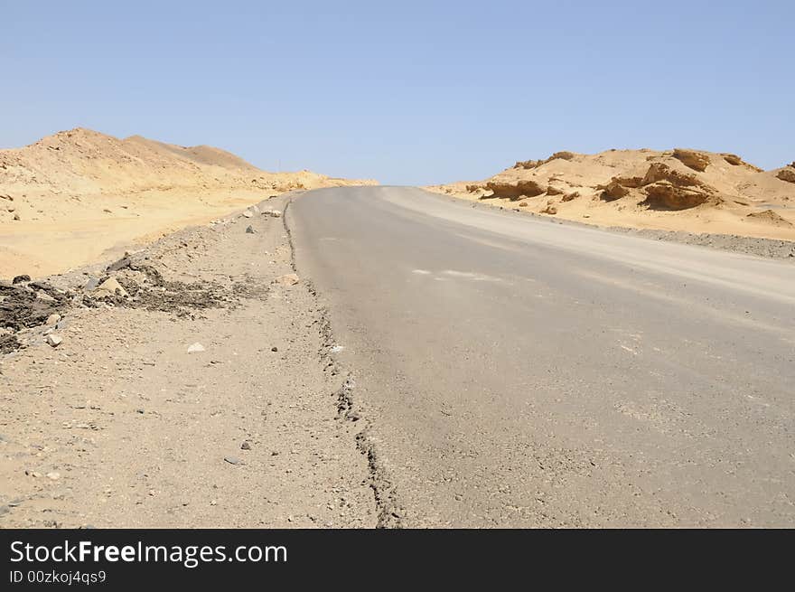 View Arabian Desert, Egypt, Africa.