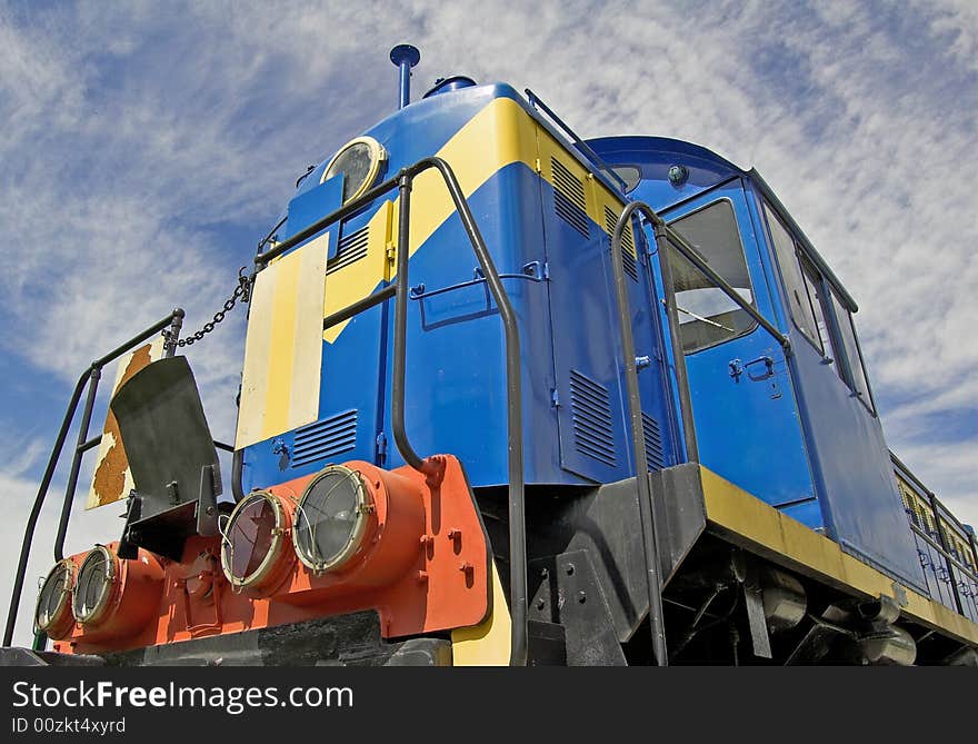 The cabin of old Soviet shunting locomotive. The cabin of old Soviet shunting locomotive.