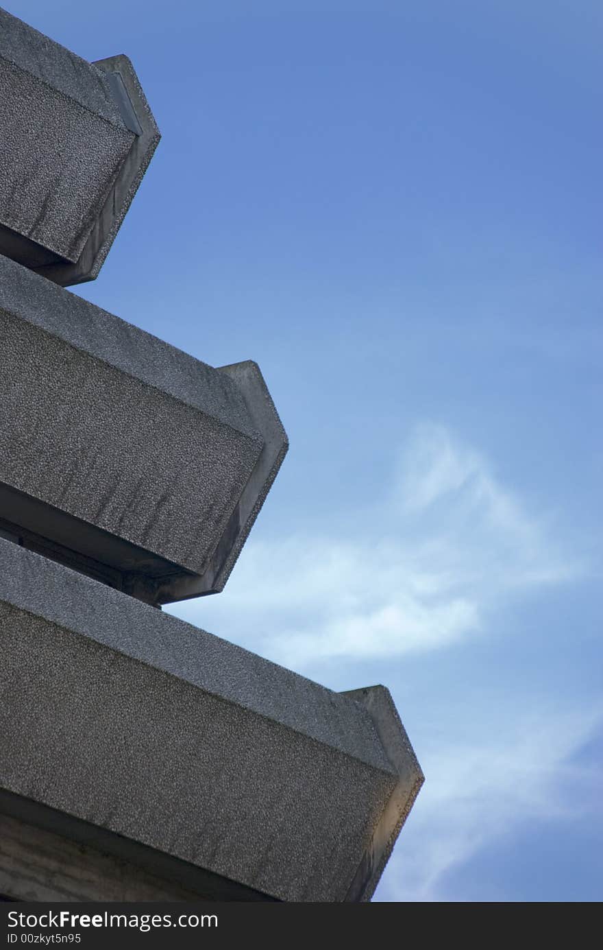 Modern concrete facade in germany