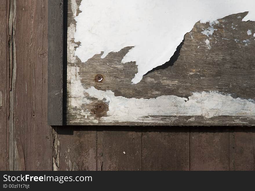 An old and rotten wooden building. An old and rotten wooden building