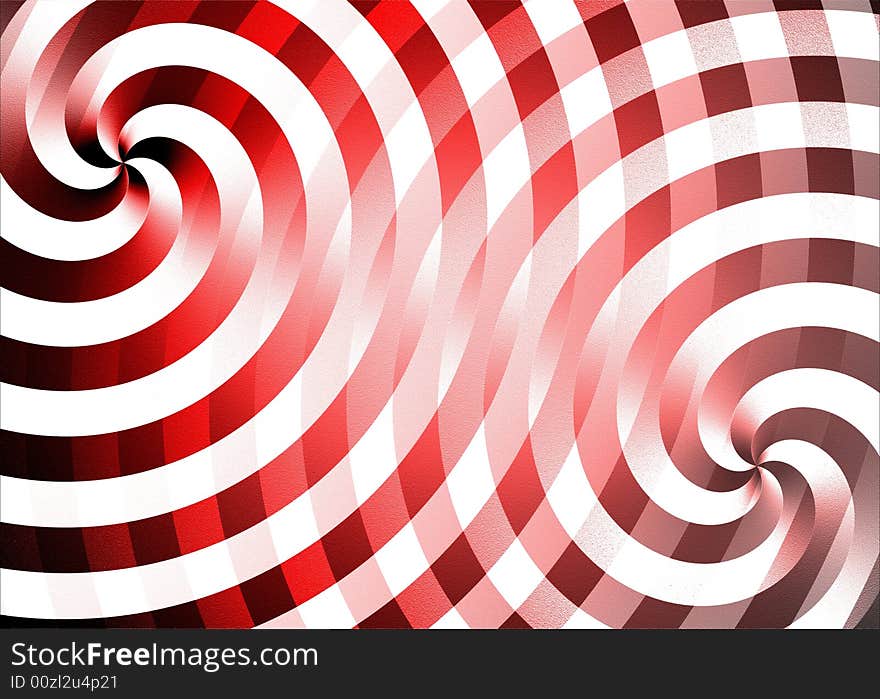 Textured Pinwheels are Featured in an Abstract Background Illustration.