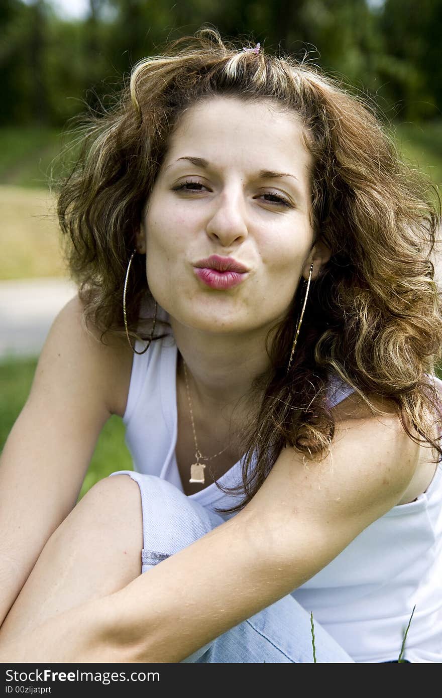 Portrait of beautiful young girl