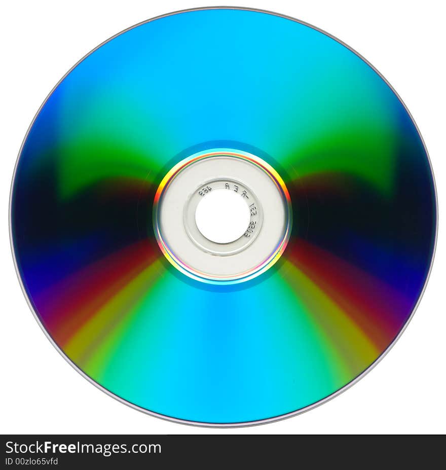 Compact Disk Isolated On White