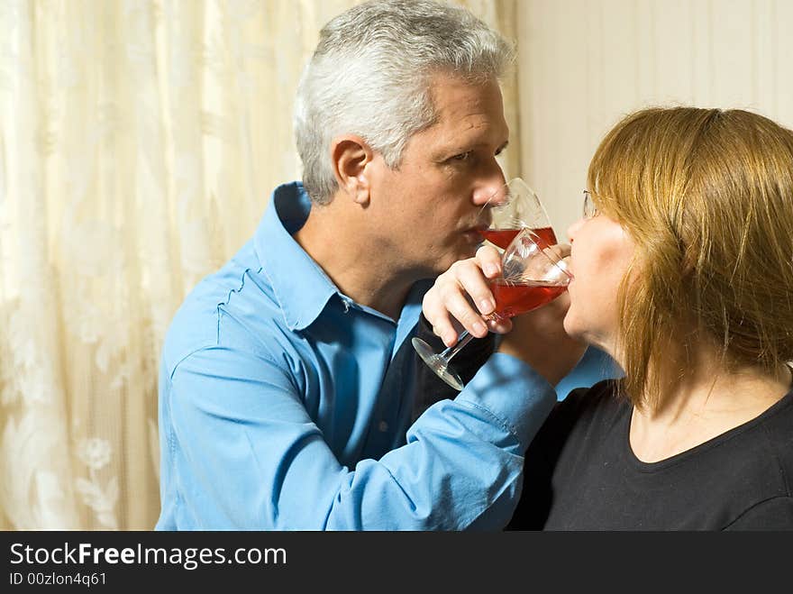 Couple Drinking - horizontal