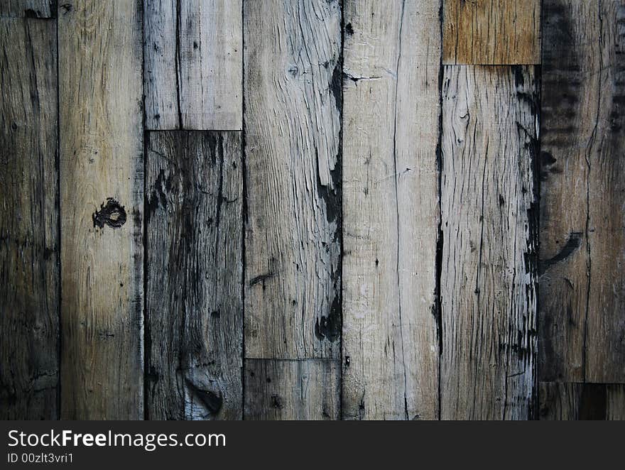 A wooden wall with great texture and character. A wooden wall with great texture and character