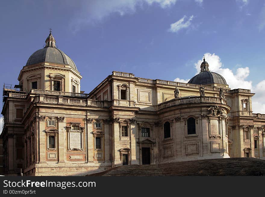 Old Building Facade In Rome, Italy