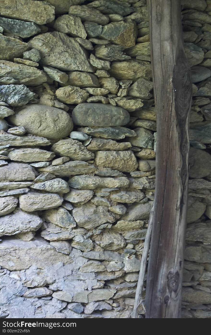 Italy. Lanzo Torinese. To build a wall like that you need a huge number of stones and of different size to fill every little hole on the surface. Italy. Lanzo Torinese. To build a wall like that you need a huge number of stones and of different size to fill every little hole on the surface