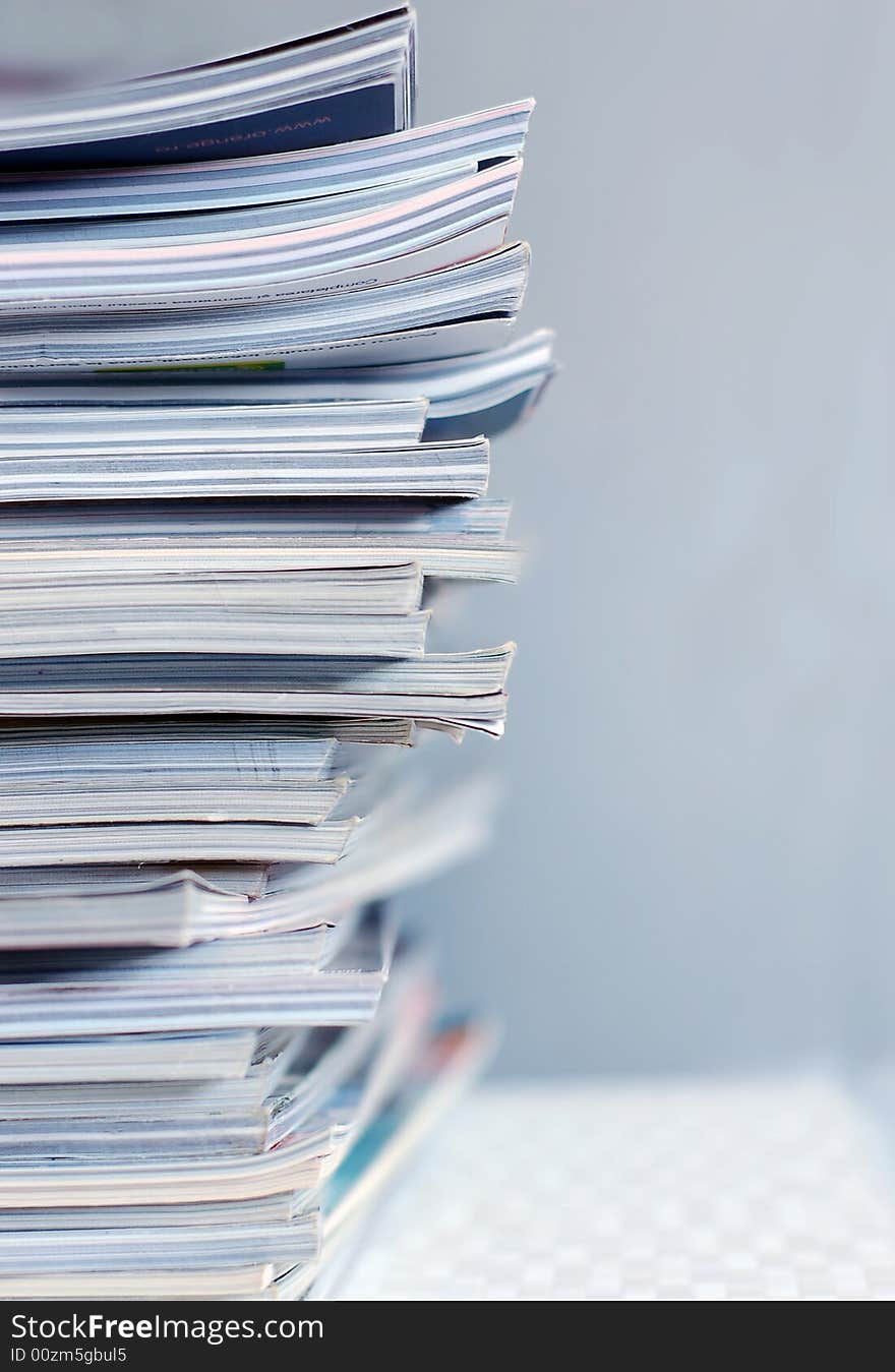 Close up of a pile of newspaper. Close up of a pile of newspaper