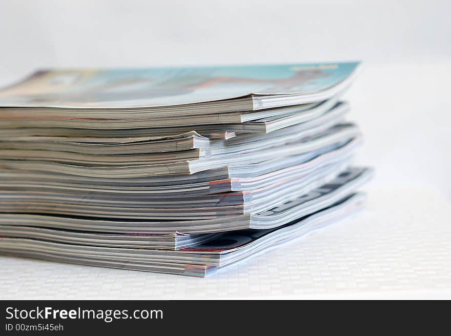 Close up of a pile of newspaper. Close up of a pile of newspaper