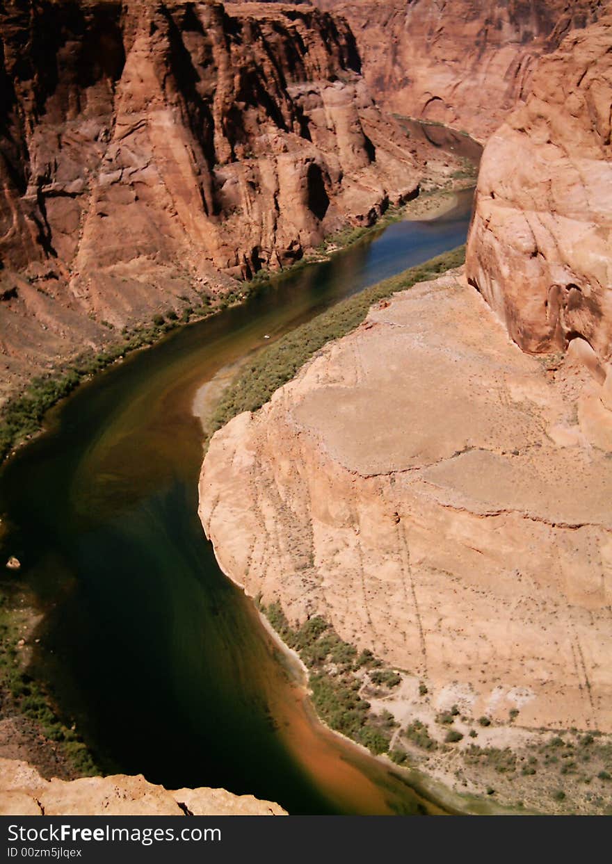 S gooseneck of the colorado river, united states of america. S gooseneck of the colorado river, united states of america