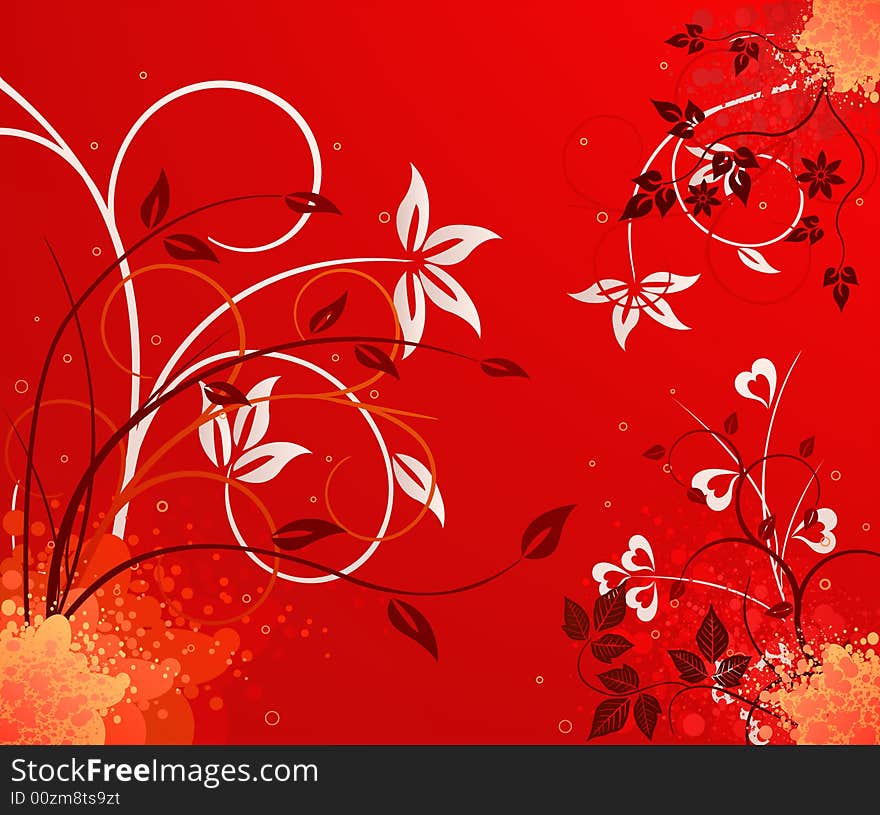 Floral  Artistic Vector Design