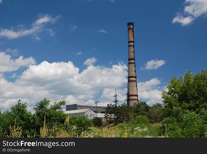 Kiev,Ukraine. Summer.Power plant. Kiev,Ukraine. Summer.Power plant