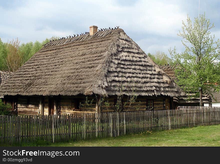 Wooden, old, magic cabin at the countryside. Wooden, old, magic cabin at the countryside