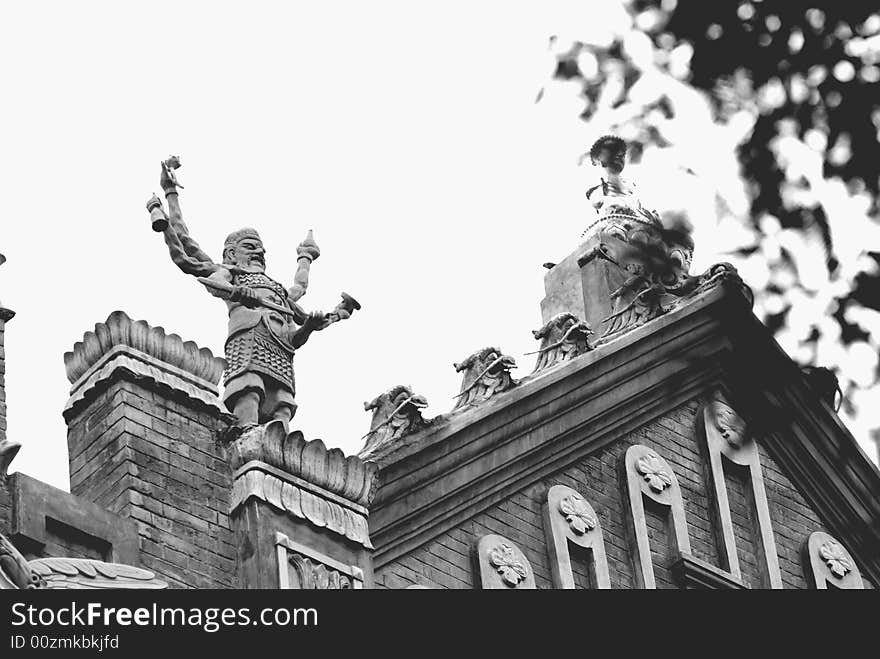 Chinese temple with western style