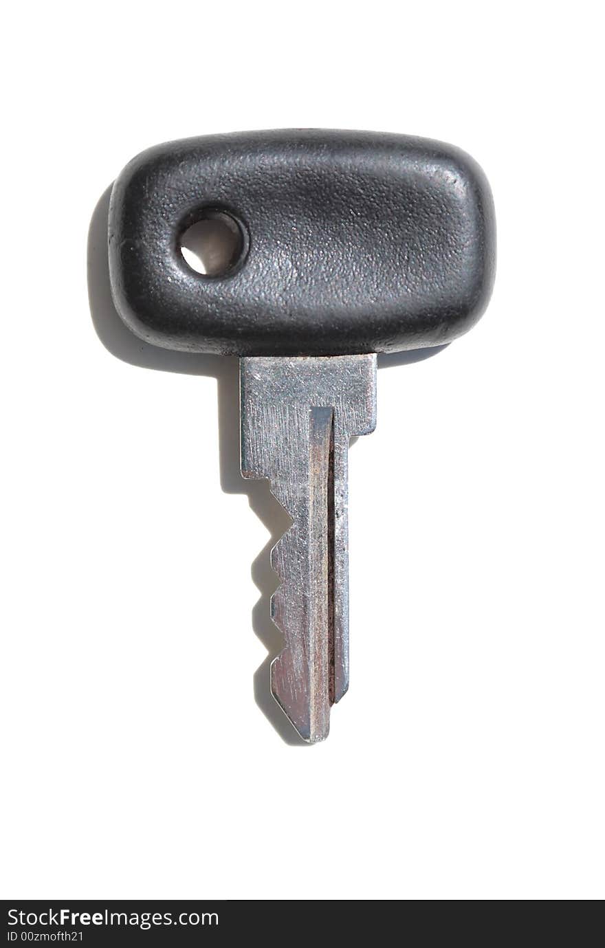 The key of automobile. isolated