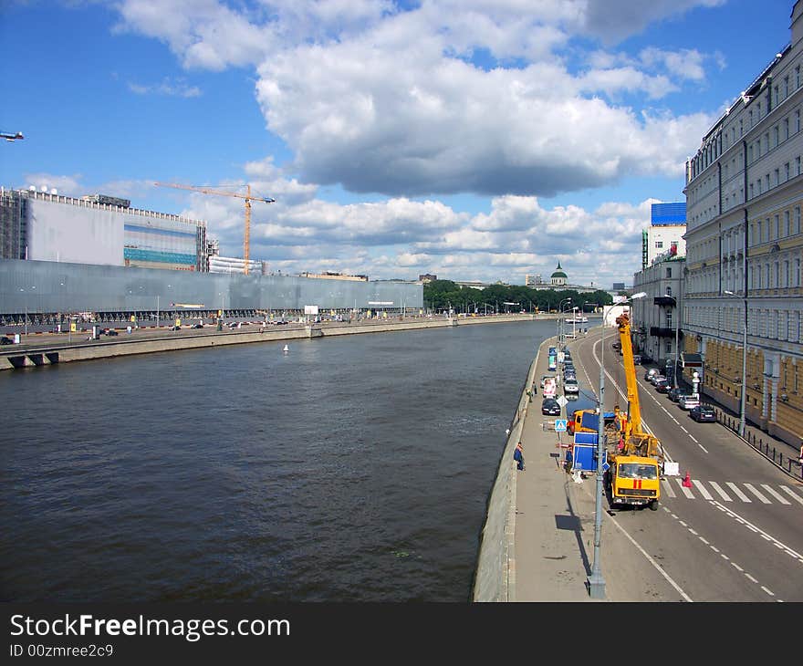 Quay on river