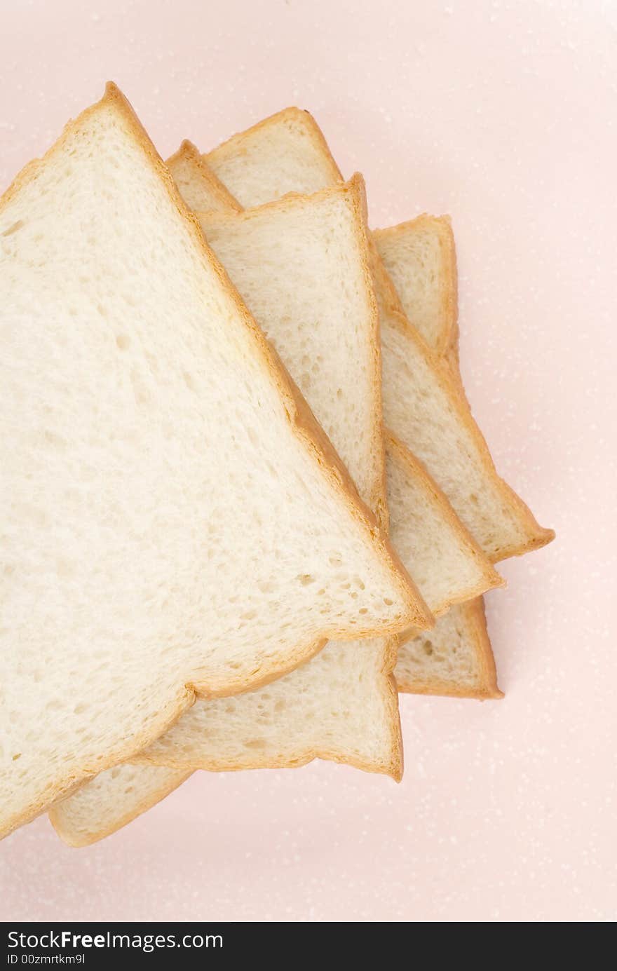 Toast in the plate