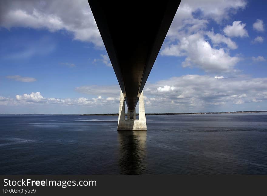 The Great Belt Fixed Link Bridge is a mix of suspension bridge and box girder bridge connecting the Danish Islands of Zealand and Funen. It is the worlds 3rd longest bridge. The Great Belt Fixed Link Bridge is a mix of suspension bridge and box girder bridge connecting the Danish Islands of Zealand and Funen. It is the worlds 3rd longest bridge.