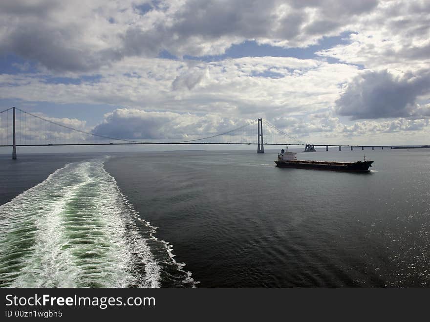 The Great Belt Fixed Link Bridge is a mix of suspension bridge and box girder bridge connecting the Danish Islands of Zealand and Funen. It is the worlds 3rd longest bridge. The Great Belt Fixed Link Bridge is a mix of suspension bridge and box girder bridge connecting the Danish Islands of Zealand and Funen. It is the worlds 3rd longest bridge.