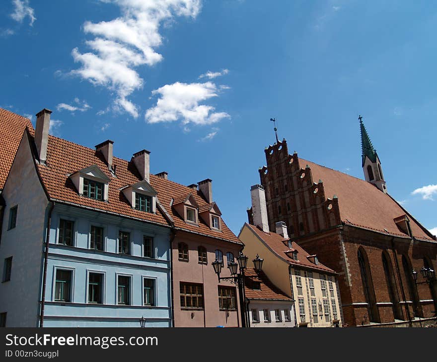 Riga-capital of Latvia.
medieval architecture