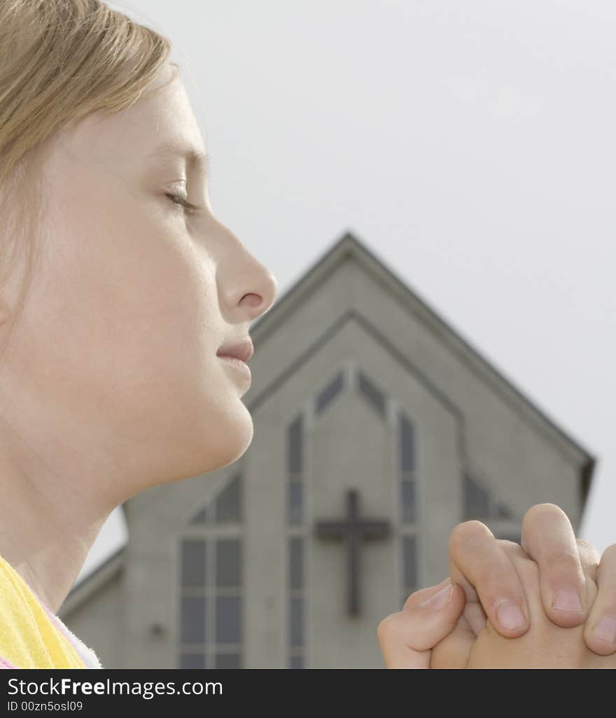 Teenager Praying