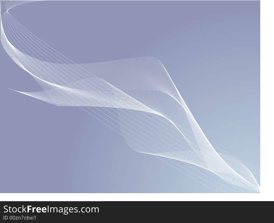 Abstract design background with flowing lines