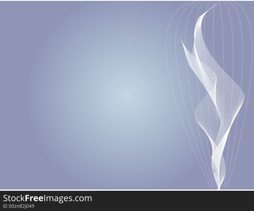 Abstract design background with flowing lines