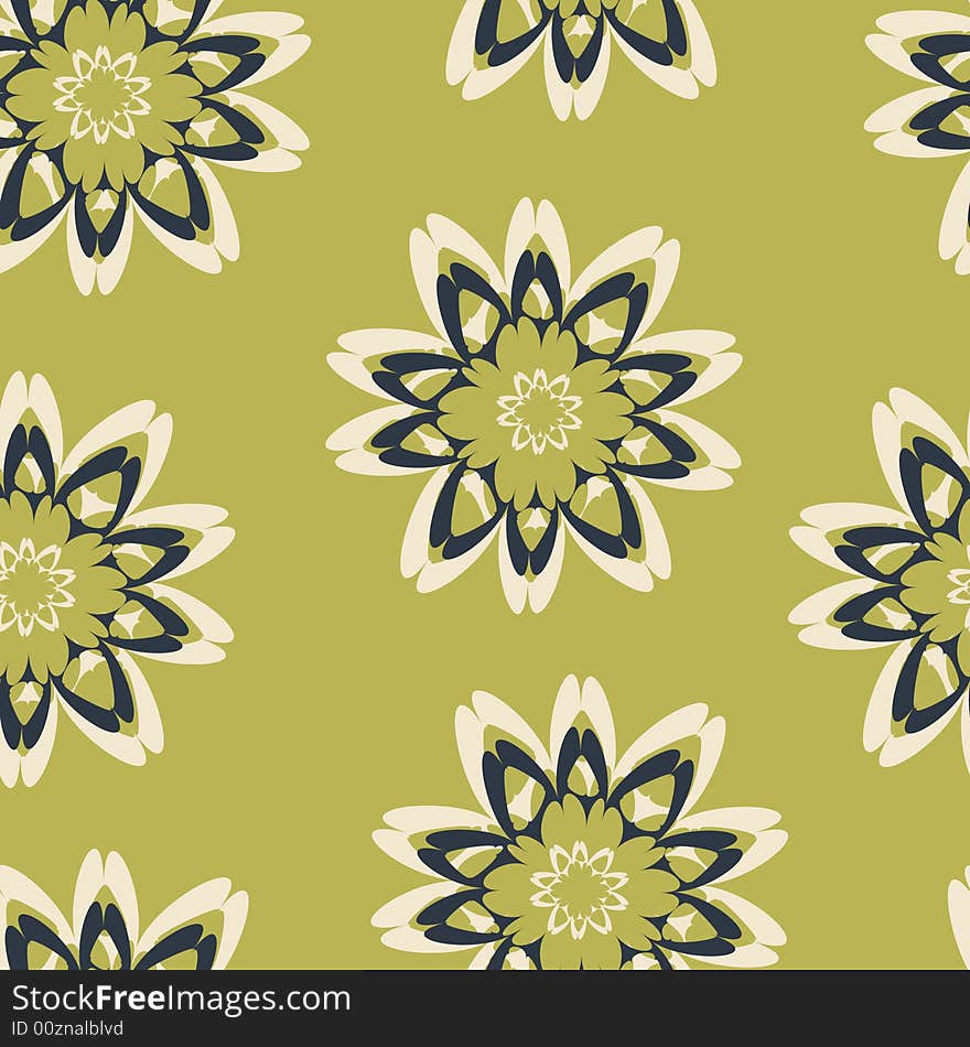 Vector illustration-Seamless background from a flowers. Vector illustration-Seamless background from a flowers