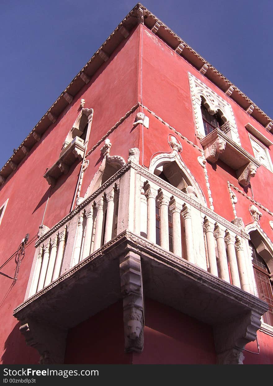 Historic Venetian buildings in the Slovenian coastal town of Piran. Historic Venetian buildings in the Slovenian coastal town of Piran