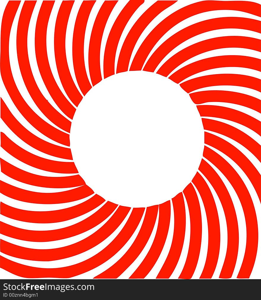 A bold spiral with an empty circle in the middle. Fully scalable  illustration. A bold spiral with an empty circle in the middle. Fully scalable  illustration.