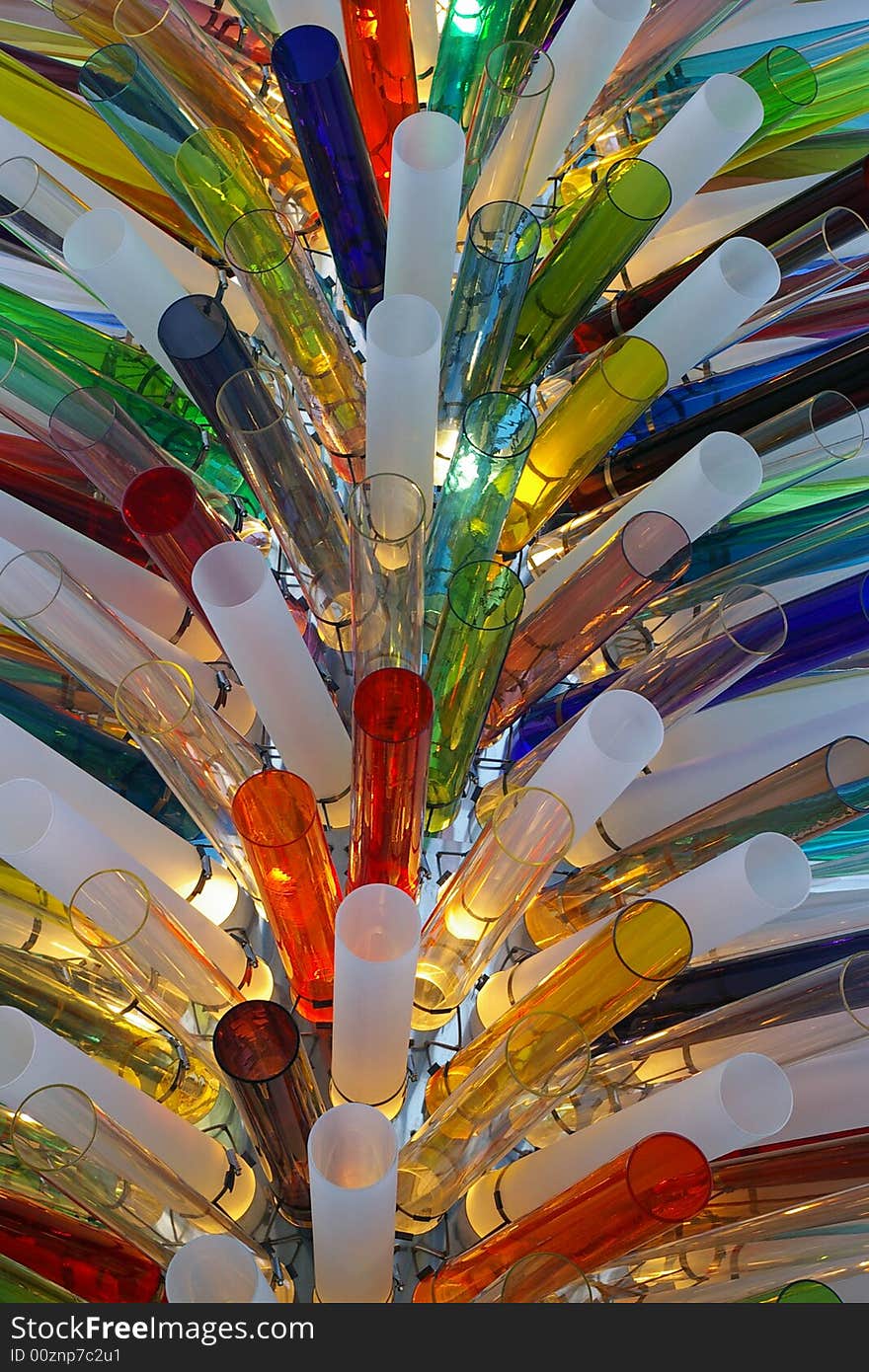 Colored glass pipes