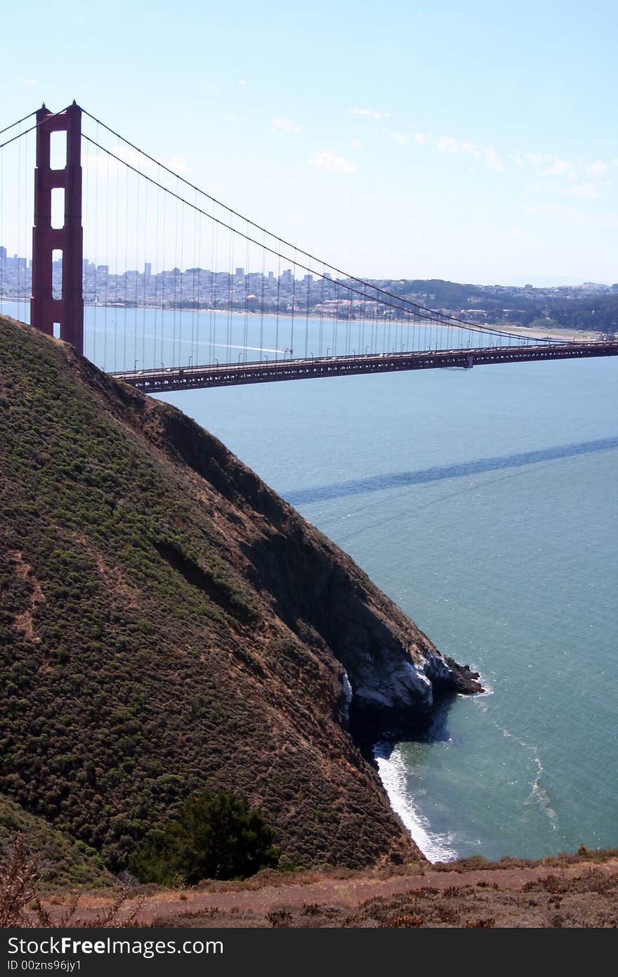 Golden Gate Bridge - Portrait View