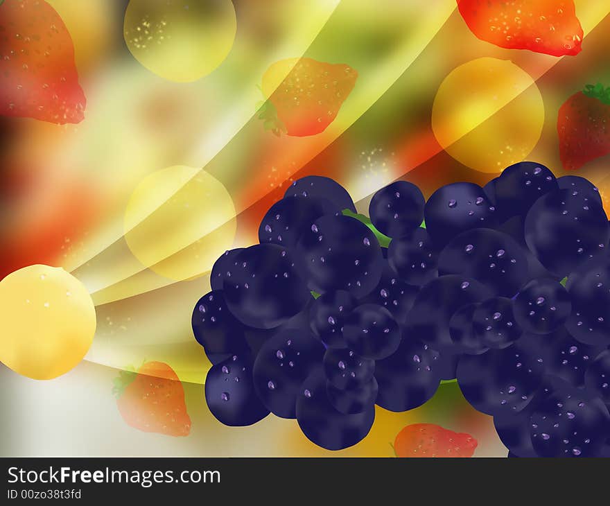 Abstract fruit background. Fruit fantasy. Abstract fruit background. Fruit fantasy