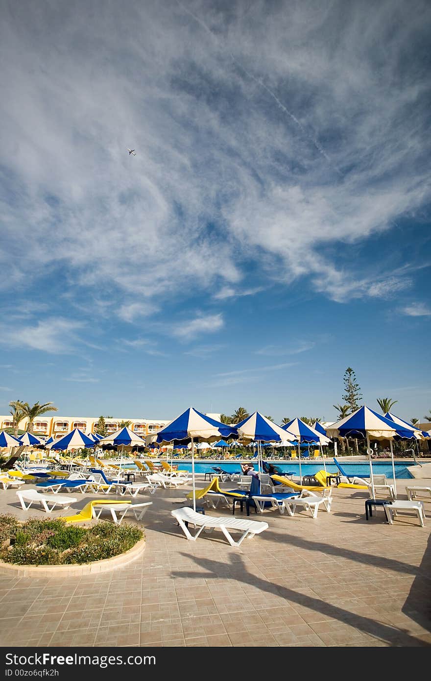 Apartment house with pool in Tunisia