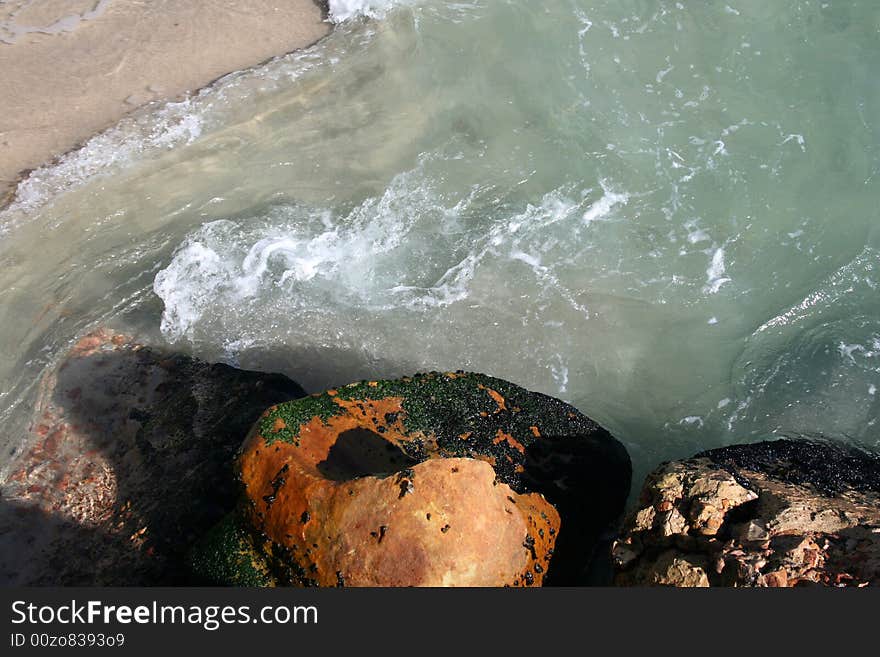 Rocky Beach at Gordons Bay, South Africa