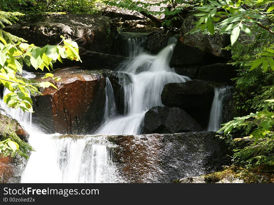 A beautiful waterfalls in forest. A beautiful waterfalls in forest