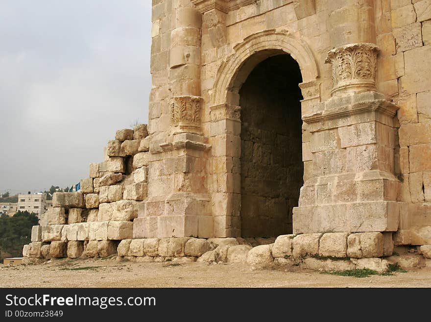 Ruins in the north of Jordan. Ruins in the north of Jordan