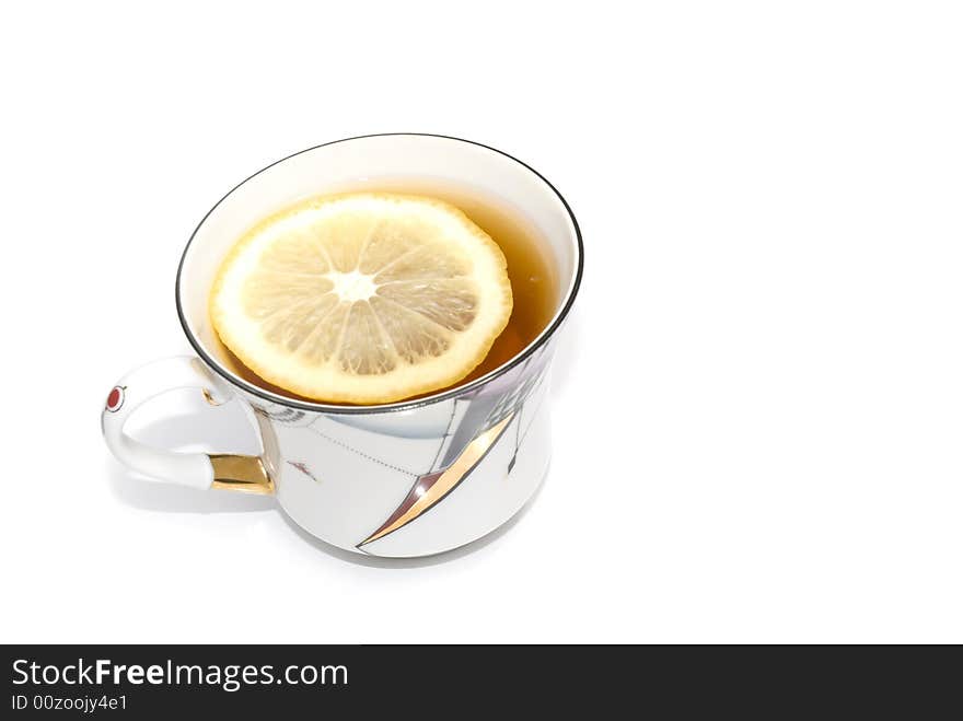 Black tea with lemon