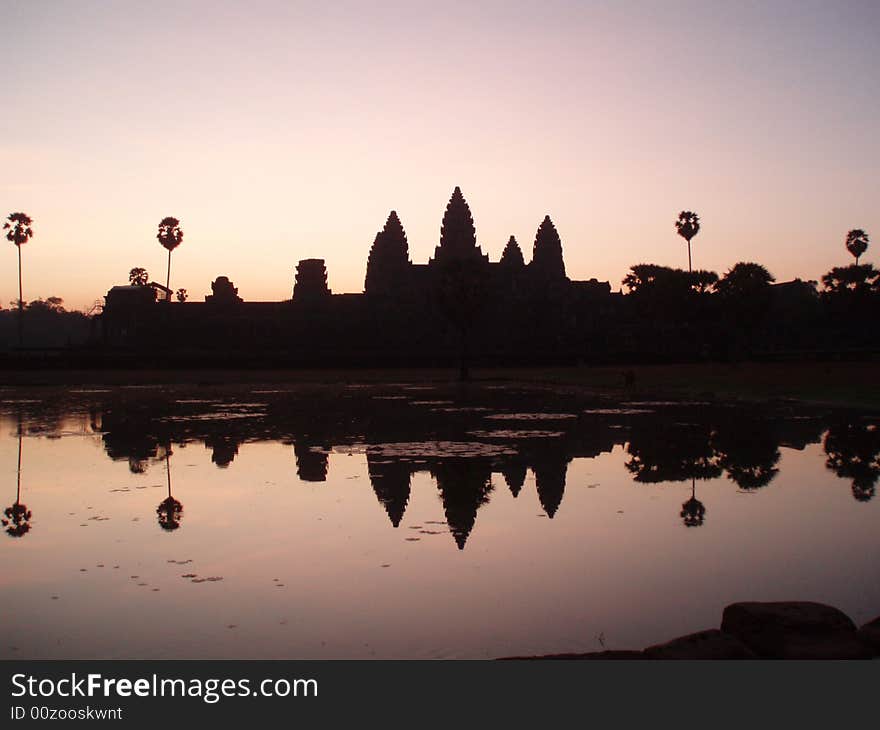 Sunrise At Angkor Wat