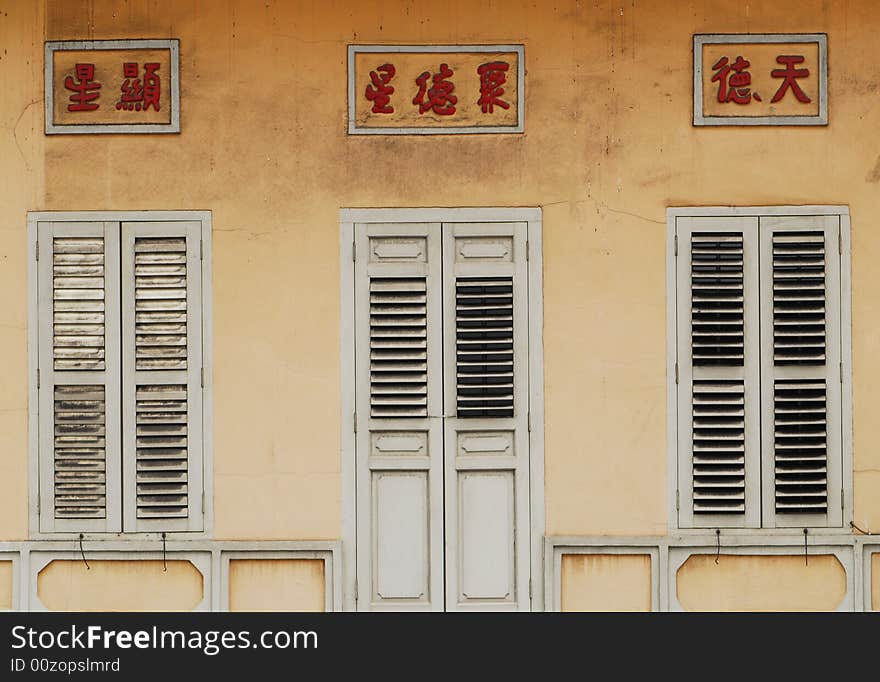 Historic building taken at Singapore China Town. Historic building taken at Singapore China Town