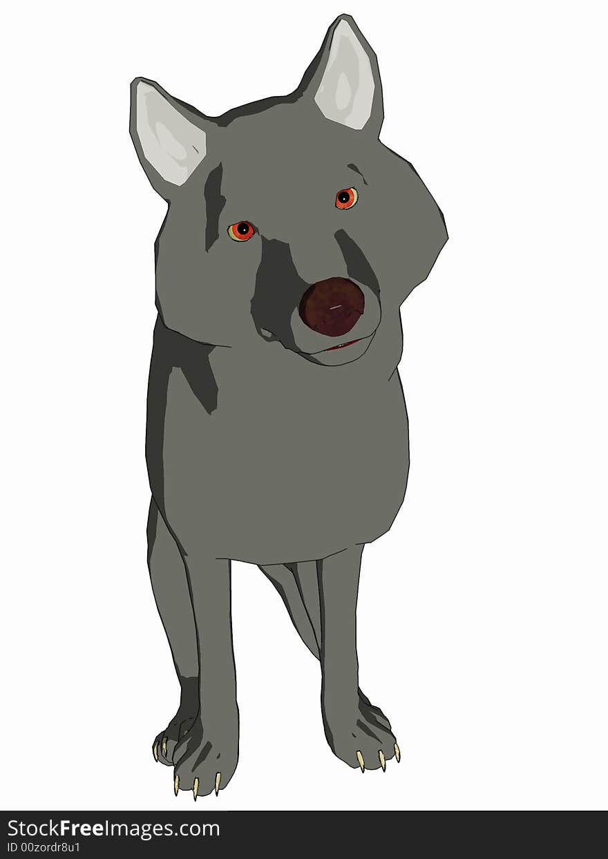 Cartoon Style Wolf 4