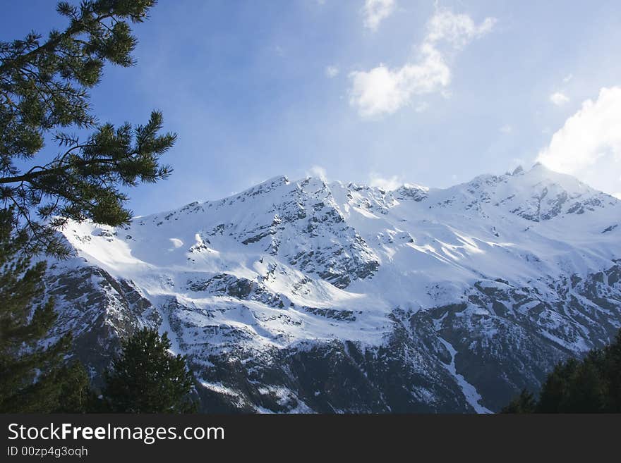 Caucasus Mountains in spring