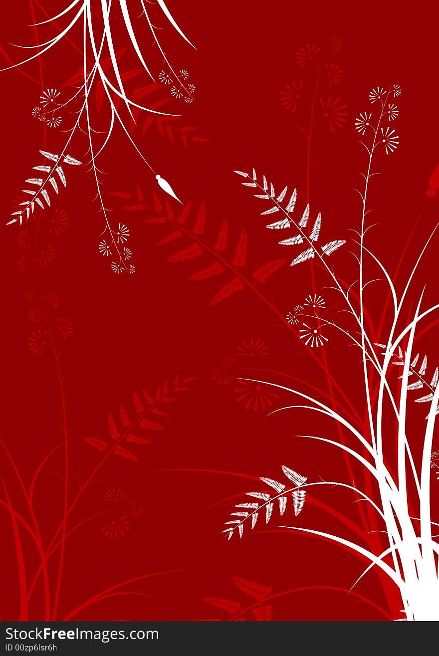 Abstract floral background. Vector illustration.