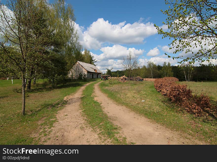 Photo of old village (cottage)