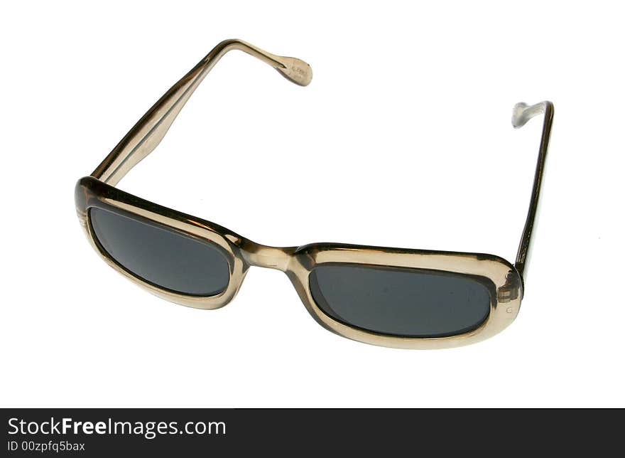 Photo of sun-glasses on white background